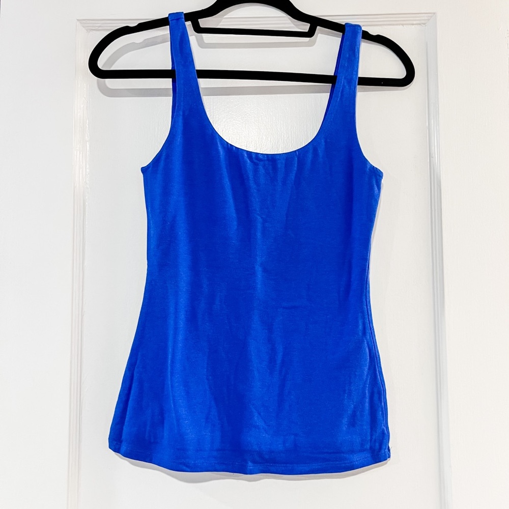 EXPRESS Neon Electric Blue Thick Tank Top Size XS